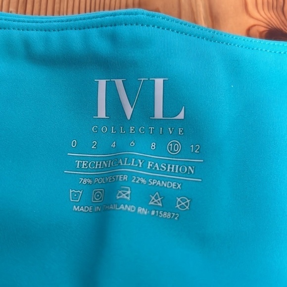 Nordstrom IVL Collective Ceramic turquoise Biker shorts NWT JB - Picture 6 of 6